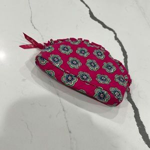 Vera Bradley Pink Swirls Flowers Cosmetic Bag